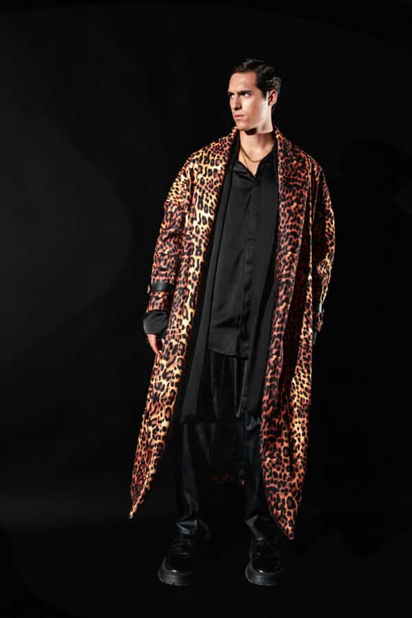 Leopard Long Coat - Image 5