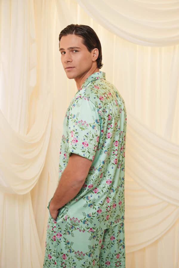 Mykonos Aqua Short Sleeve - Image 3
