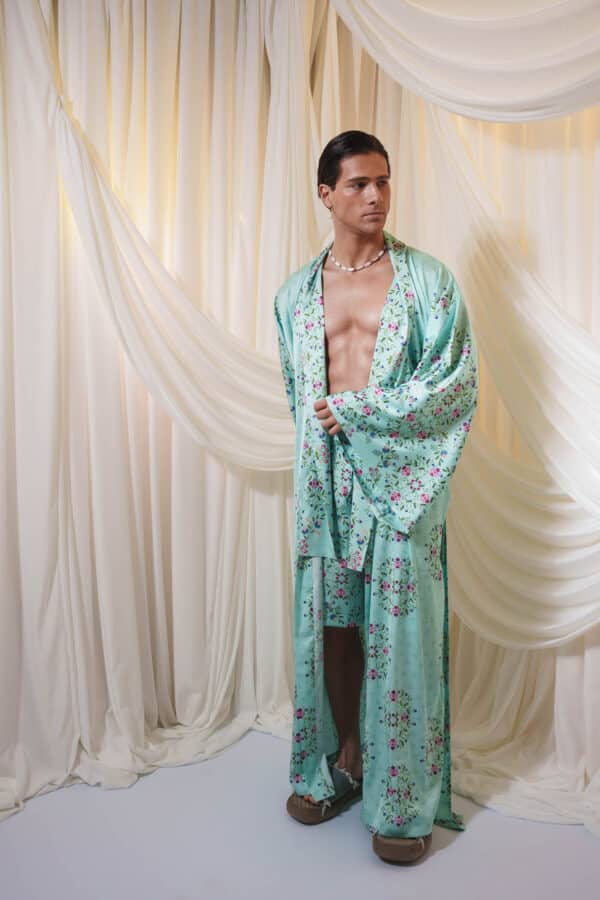 Mykonos Aqua Kimono - Image 5