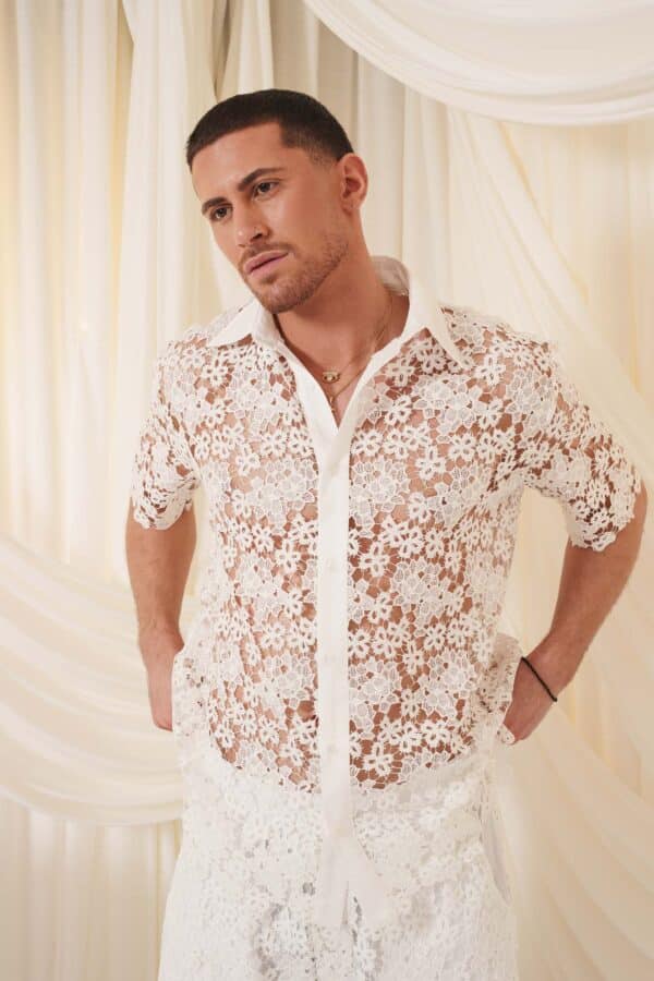 Blonde Lace Shirt - Image 4