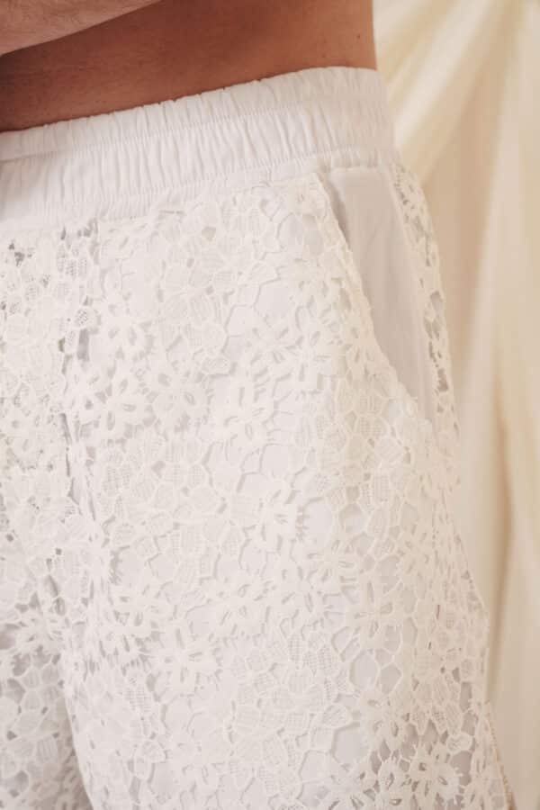 Blonde Lace Shorts - Image 4