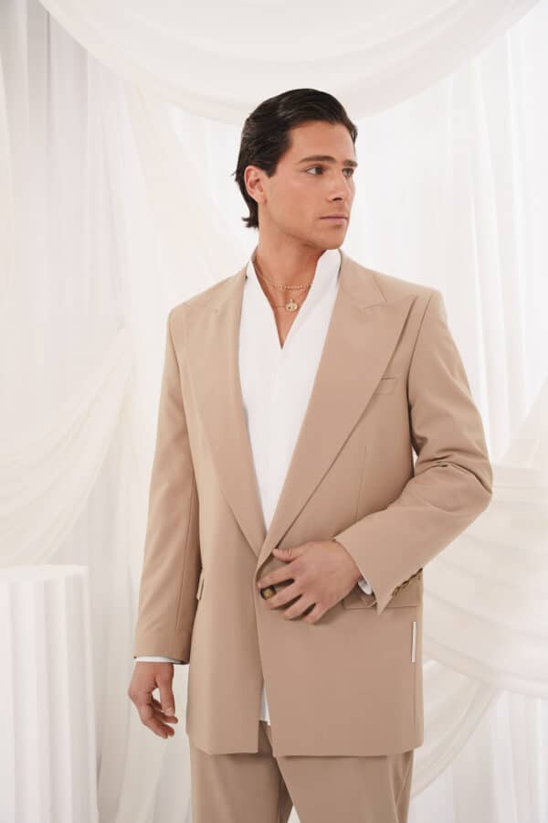 Sharp Blazer Beige