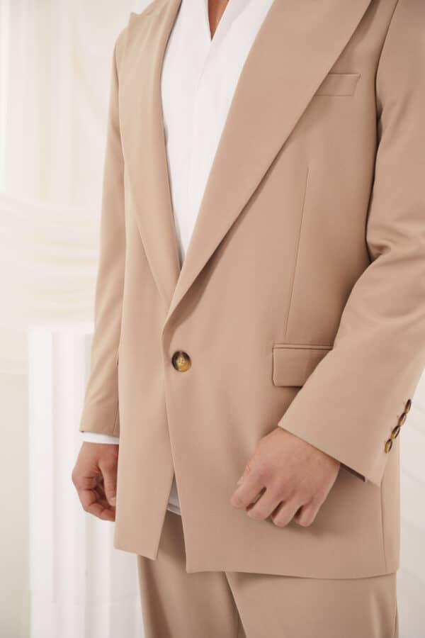 Sharp Blazer Beige - Image 3