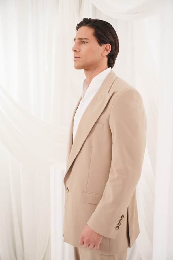 Sharp Blazer Beige - Image 4