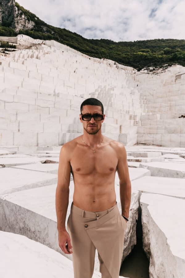 Folded Pants Beige - Image 4