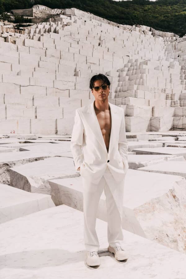 Sharp Blazer White