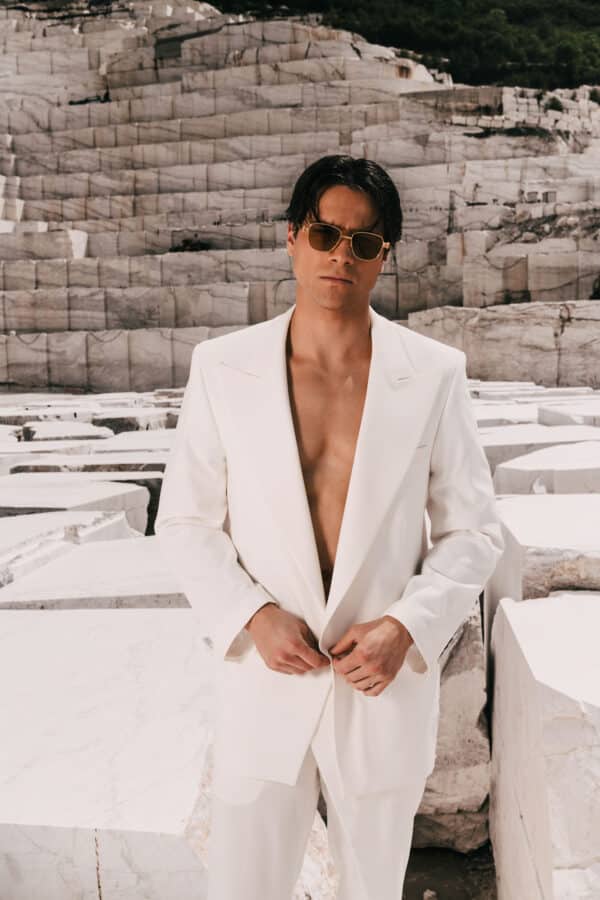Sharp Blazer White - Image 3