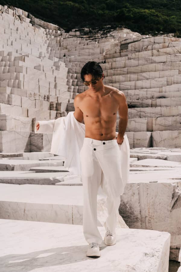 Folded Pants White