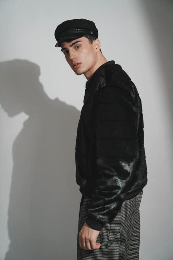 Black Fur Bomber - Image 3