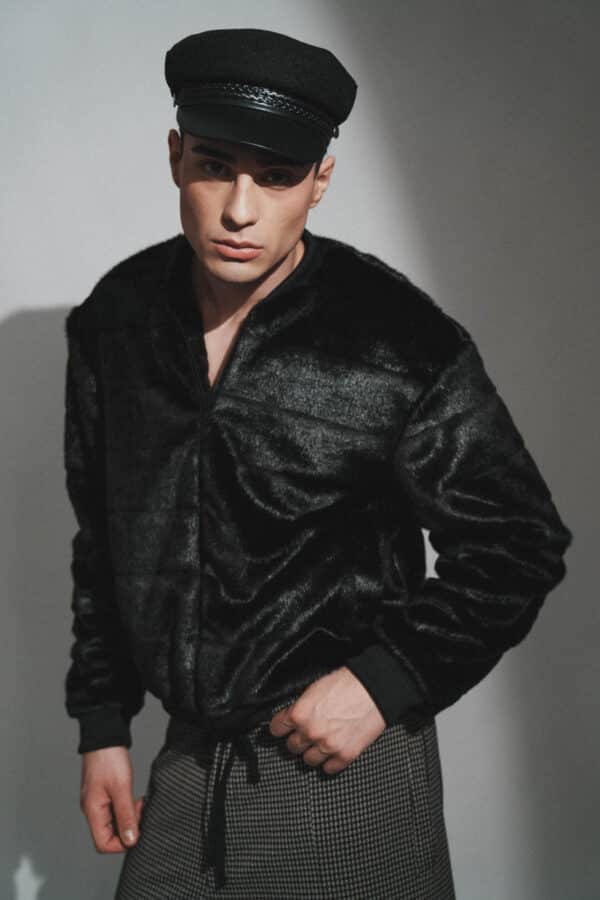 Black Fur Bomber - Image 4