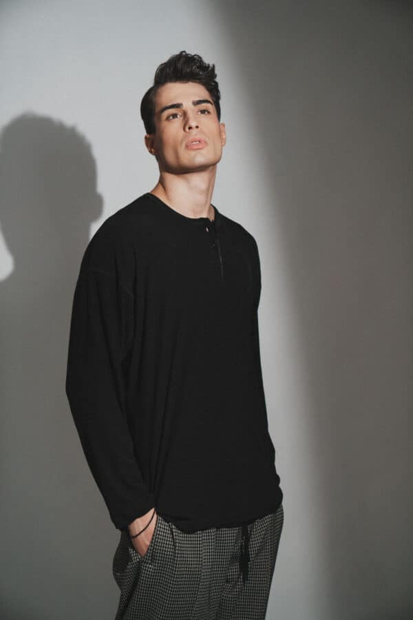 Henley Shirt Black