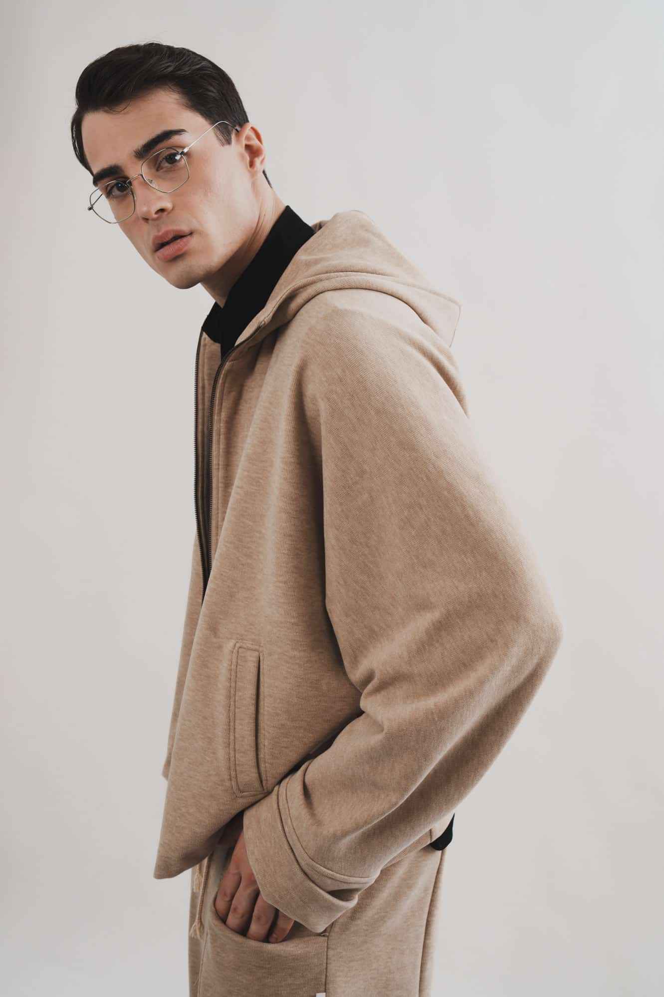 Beige Knitted Jacket