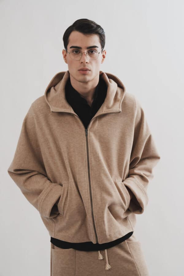 Beige Knitted Jacket