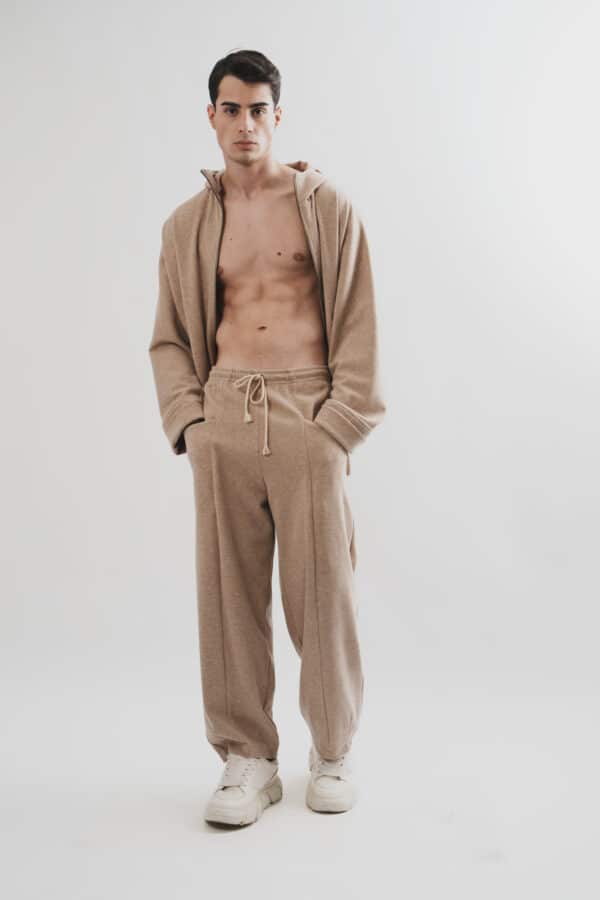 Beige Knitted Jacket 