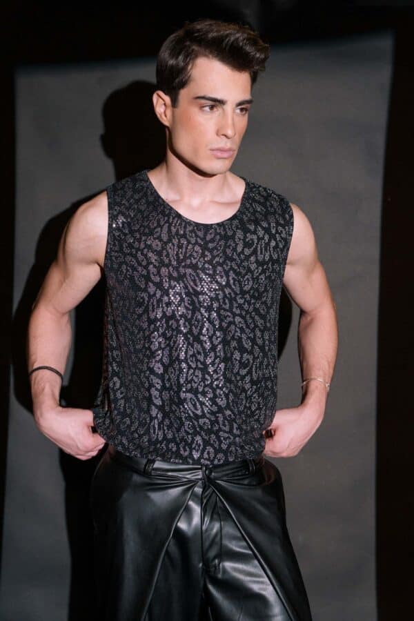 Silver-Leo Tank Top