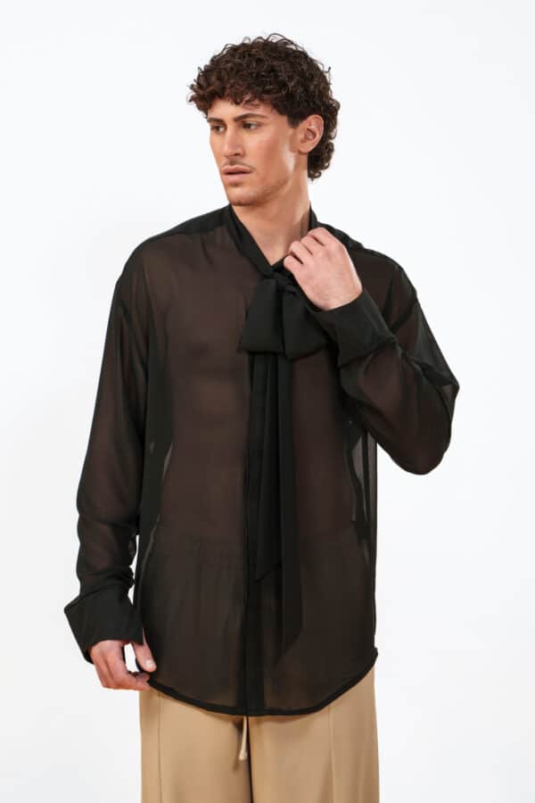 BARE FORM SHIRT — BLACK (EN)