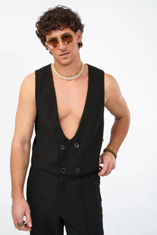 Atelier Line VEST — BLACK (GR)